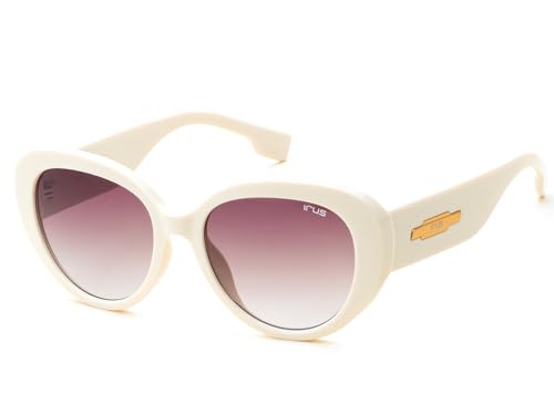 IRUS Women Oval sunglasses | 100% UV protection | Small Size | Brown Gradient Polycarbonate lens