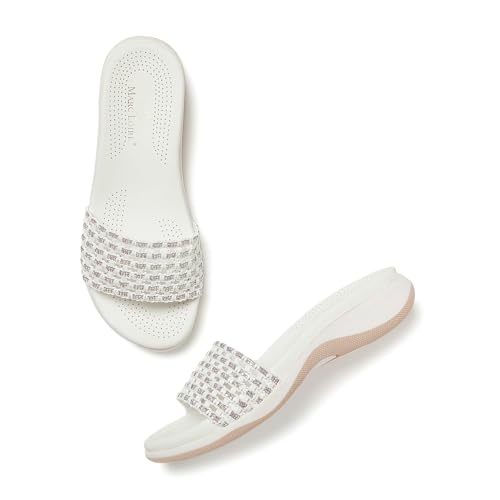 Marc Loire Embellished Flatform Woman Heels| Round Toe Fashion Comfortable Sandal | Stylish Party Footwear for Women