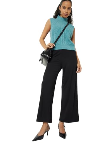 Max Women Ribbed Trousers (Black_S)