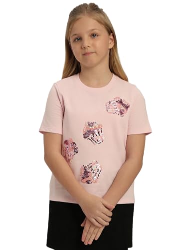 VERO MODA Girl Regular Fit Pink Tshirt
