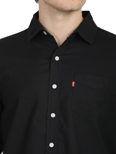 Levi's Men's Black Slim Fit Shirt