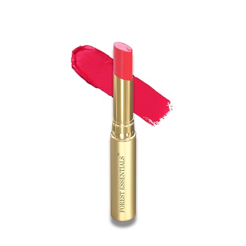 Forest Essentials Tinted Plumping Lip Serum Gulab Jal | Natural Glossy Lip Tint with Natural Colour & Flavours | Clean, Cruelty-Free Makeup