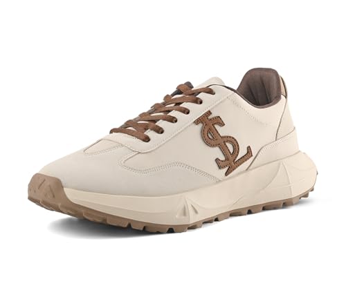 LOUIS STITCH Beige Sneaker for Men | Comfortable & Durable Sneaker | LSP-SNK-NBL | UK-7