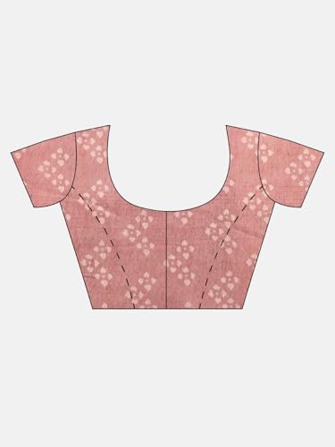 RAMRAJ COTTON Women Semi Silk Tissue Weaving Saree Brown SS284