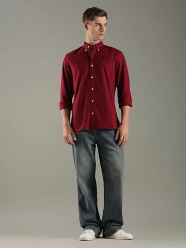 Solid Regular Fit Cotton Shirt