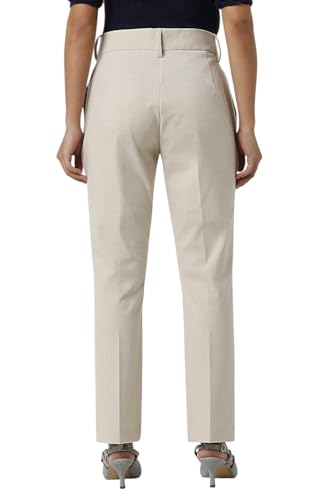 Van Heusen Women's Slim Casual Pants (VWTFFTRPI25318_Beige