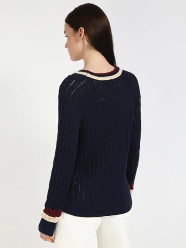 Regular Fit Cotton V-Neck Sweater