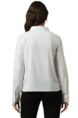 Allen Solly Women's Regular Fit Shirt (AHSFWRGPX45952_White