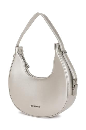 Van Heusen_Womens__Hobo Bag_(VWBGAWEVC00023_Silver_)