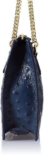 Hidesign Women Leather Clutch- Mn Blue