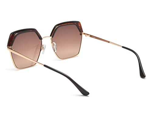 IDEE_Hexagon_Metal_Women_UV Protected_Full Rim_SUNGLASS