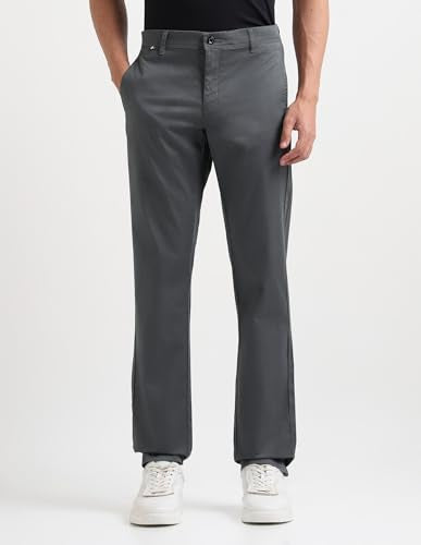 Arrow Sport Men's Textured Satin Trousers