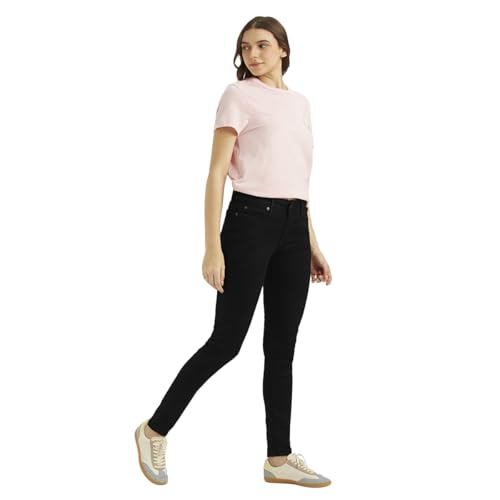 Levi's Women's Mid Rise 711 Skinny Fit Black Jeans