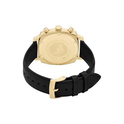 Emporio Armani Black Quartz Leather Watch AR11690