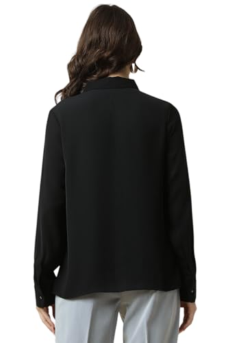 Women Black Solid Long Sleeves Shirt