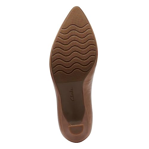 Clarks Womens Kataleyna GemPump, Warm Beige Leather, 9.5 Wide