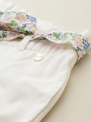 Allen Solly Girls White Solid Trousers