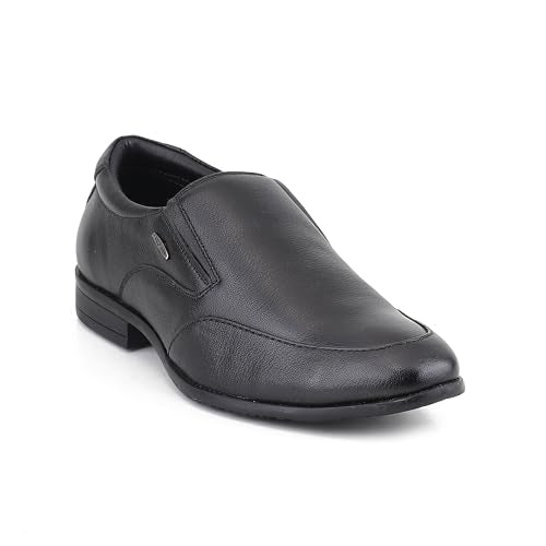 Red Chief Low Ankle Formal Slip On Shoes for Men | Black UK07