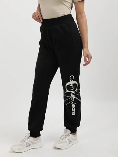 Calvin Klein Jeans Regular Fit Logo Mid Rise Trouser