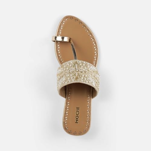 Mochi Women Chappals UK/5 EU/38(35-2114)