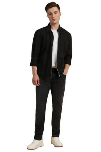 Allen Solly Men Black Slim Fit Light Wash Jeans