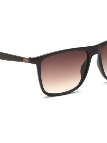 IRUS sunglasses| 100% UV protected | Gradient | Full Rim | Square | Men | Large | Shiny Brown Polycarbonate Frame | Brown Gradient Polycarbonate Lens