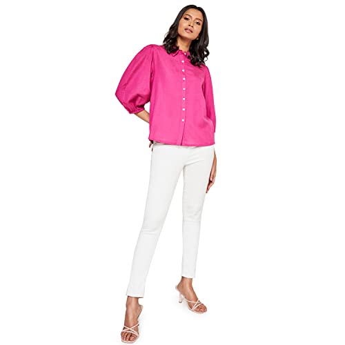 AND Women's Regular Shirt (EE23AB067TRF_Pink