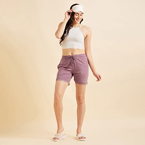 Sweet Dreams Women's Regular Shorts (LS-2469AW_Dry Rose