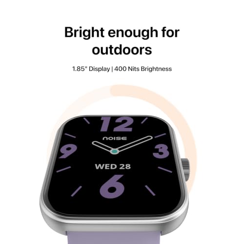 Noise New Launch ColorFit Pulse Air Smartwatch with BT Calling, 1.85" TFT Display, Lightweight 45g Design, Heart Rate & Step Tracking, Multi-Sport Modes, Find My Phone, Water Resistant (Soft Lavender)