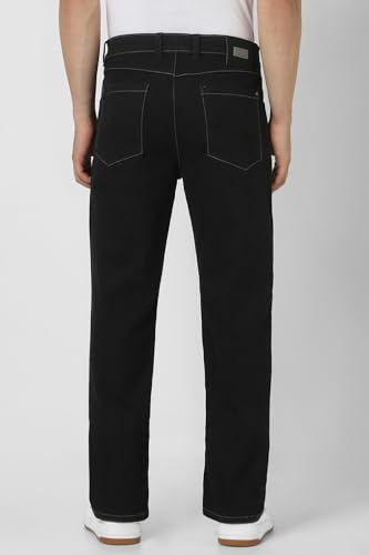 Van Heusen Men's Regular Jeans (VXDNCRTFO99192_Black