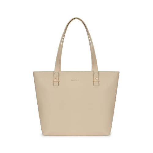 Fastrack PowerCarry Tote for Women| Semi-PU Faux Leather Tote with Zip Closure & Comfy Strap | Spacious 15.12L Handbag for Office, College, or Casual Outfits