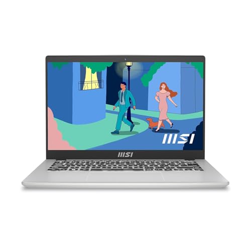 MSI Modern 14, AMD Ryzen 5 7430U, 36CM FHD 60Hz Laptop(16GB/512GB NVMe SSD/Windows 11 Home/MSO 2024/AMD Radeon Graphics/Urban Silver/1.4Kg), C7M-400IN