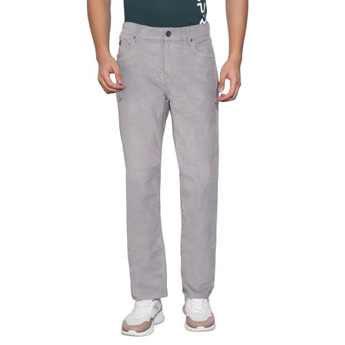 Being Human Grey Straight Fit Denims for Men Clothing
