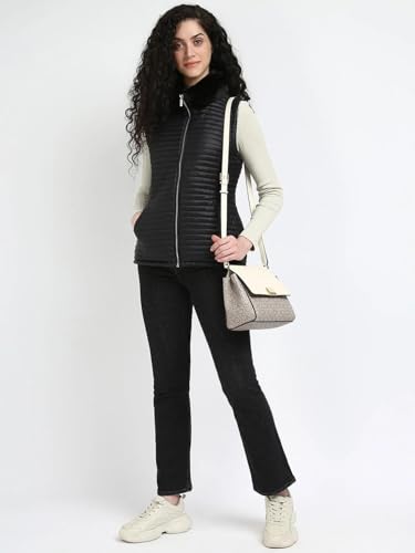 Calvin Klein Jeans Women's A-Line Coat (M4XTS419BLK_Black