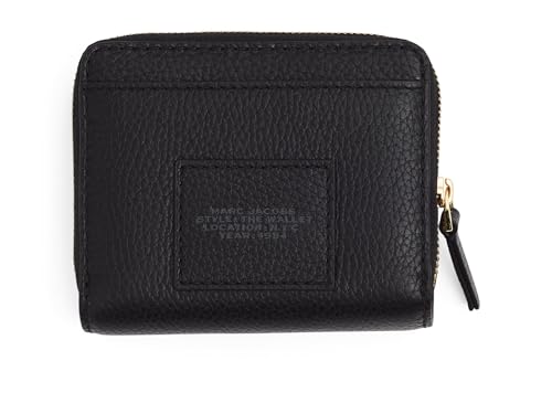 Marc Jacobs Women's The Leather Mini Compact Wallet, black, Einheitsgröße, The Leather Mini Compact Wallet