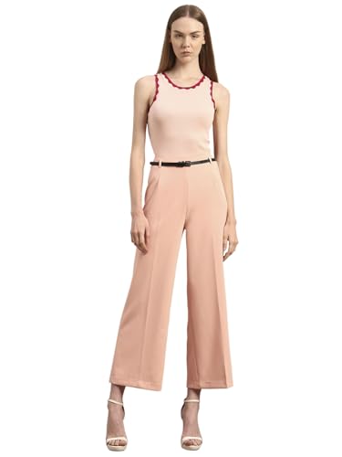 VERO MODA Womens Straight Fit Pants Dusty Pink