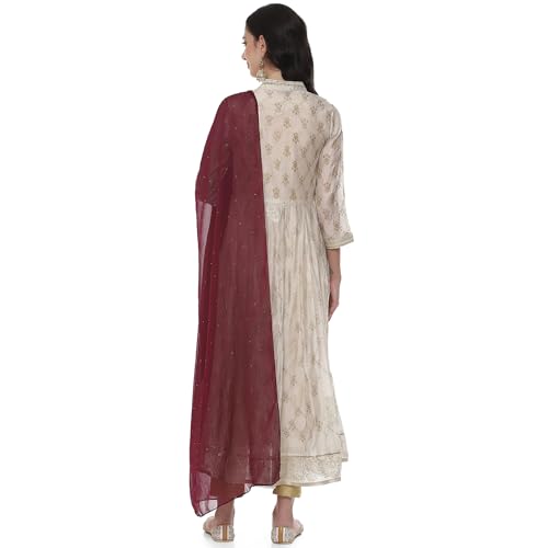 Rangriti Women Polyester Dupatta(RMMGOLDENG18548_FREE_Purple)