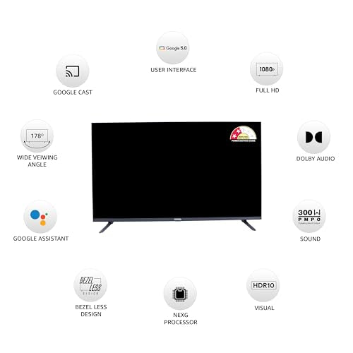 Onida 108 cm (43 inch) Nexg Series Full HD Smart LED Google TV 43FGF