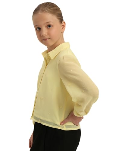 VERO MODA Girl Regular Fit Yellow Shirt