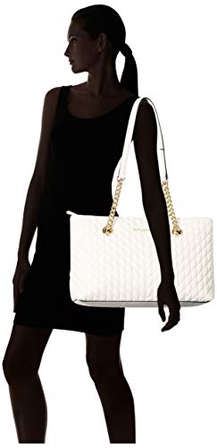 Karl Lagerfeld Paris Womens Karolina Tote Bag, WINTER WHITE, One Size