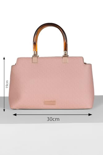 Women Pink Print Casual Handbag