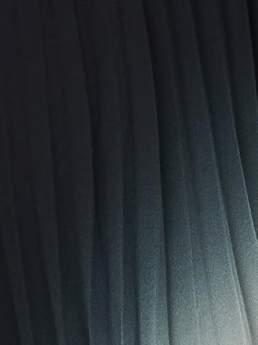 Max Women Ombre Pleated Midi Dress (Black_XXL)