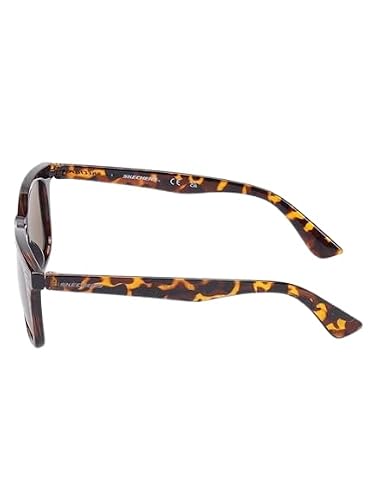 Skechers - Brown Wayfarer Square Acetate Polarized Sunglasses For Men - Se8097 51 52H S