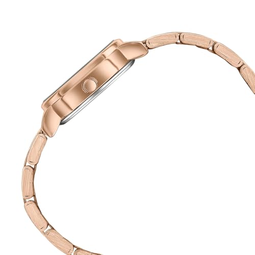 Sonata Poze 8 Quartz Analog with MOP-White Dial IP Rose Gold Stainless Steel Strap Watch for Women - SP80161WM01W