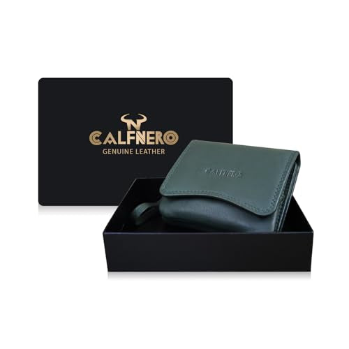 Calfnero Women's Genuine Leather Wallet-Long Purse Wallet with Multiple Card Slots, Zip Pocket and Note Compartment (Oliver)