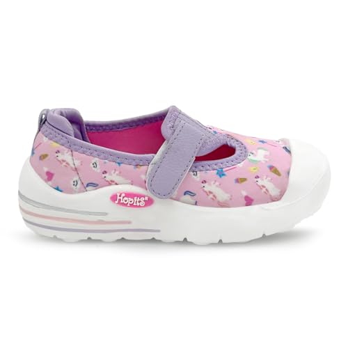 KazarMax By Hopits EasyFlex Tots Pink with Unicorn Print Toddler Sneaker Sandals- 6 Kids UK