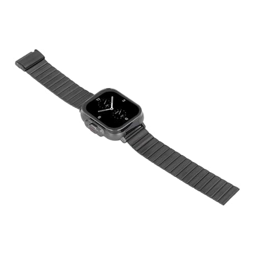 JAOCDOEN Fitness in 1 Smartwatch with Earphone 5.3 Support NFC Sports Modes Long Battery Life Fitness Watch for Phones (Black Shell (Black Steel))