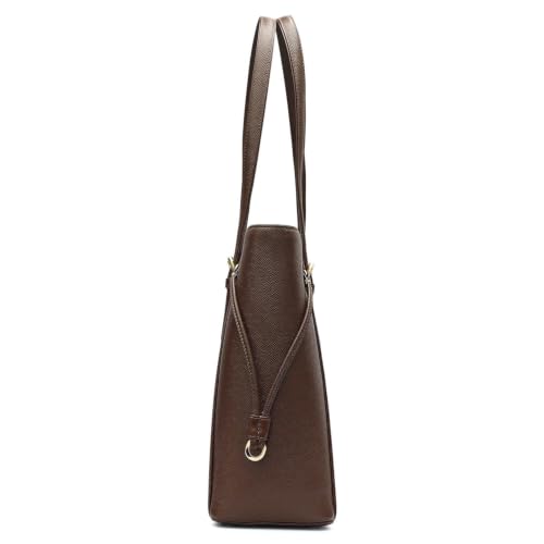 Da Milano Leather Tote Bag for Women - Walnut Brown (LB-0369M-A)
