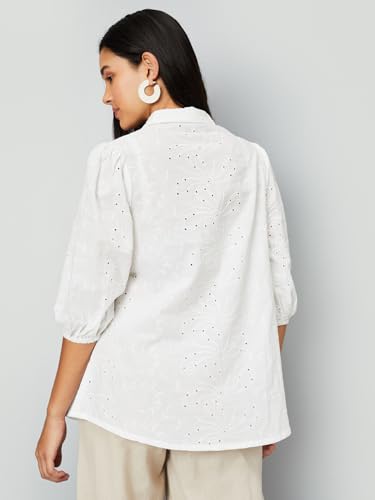Max Women's Regular Fit Tunic (ET54008C_White
