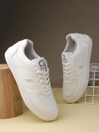 Carlton London Men Sneaker,White,UK-8